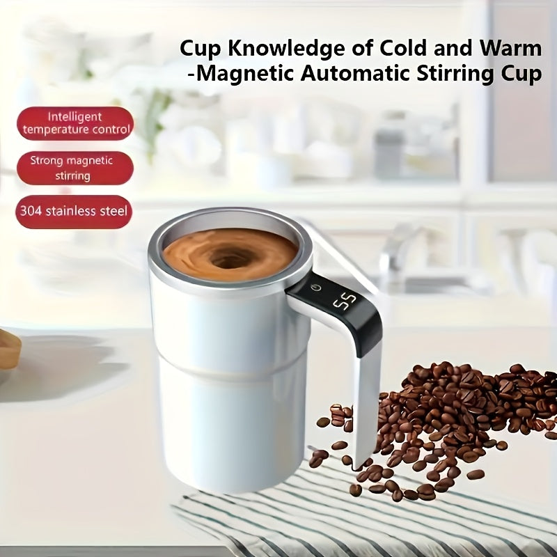 Smart SelfStirring Temperature Controlled Travel Coffee Mug